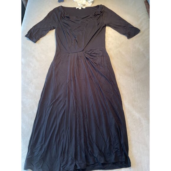 Boden Midi Dress With 3/4 Sleeves & Side Zip Closure Y2K Size 4R - Picture 2 of 11